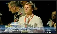 Joe Cressy at the NDP Federal Convention in 2009 - Says he's not NDP?